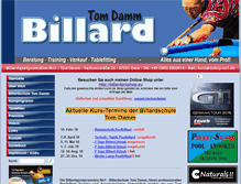 Tablet Screenshot of billardsportpromotion.de